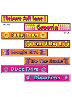 Disco Street Sign Cutouts