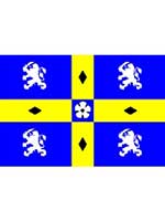 Durham County Flag 5ft x 3ft With Eyelets For Hanging 