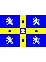 Durham County Flag 5ft x 3ft With Eyelets For Hanging 