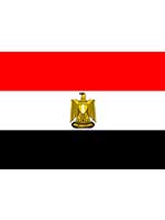 Egyptian Flag 5ft x 3ft  With Eyelets For Hanging