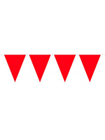 Bunting Red 10m with 20 Flags