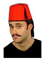 Fez Red Felt Hat With Tassel