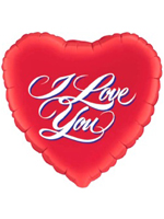 Foil Balloon 'I LOVE YOU'  * 1 0nly in stock *
