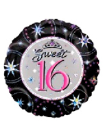 Foil Balloon 'SWEET 16 BIRTHDAY' 