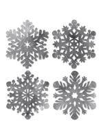 Foil Snowflake Cutouts 