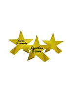 Foil Star Place Cards In Gold