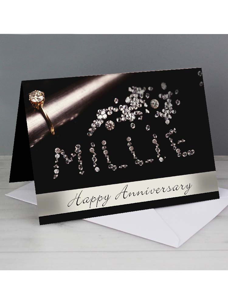 Personalised Diamonds Card