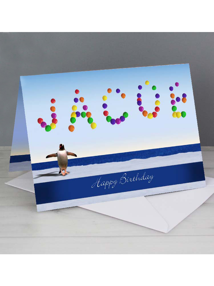 Personalised Balloon Card