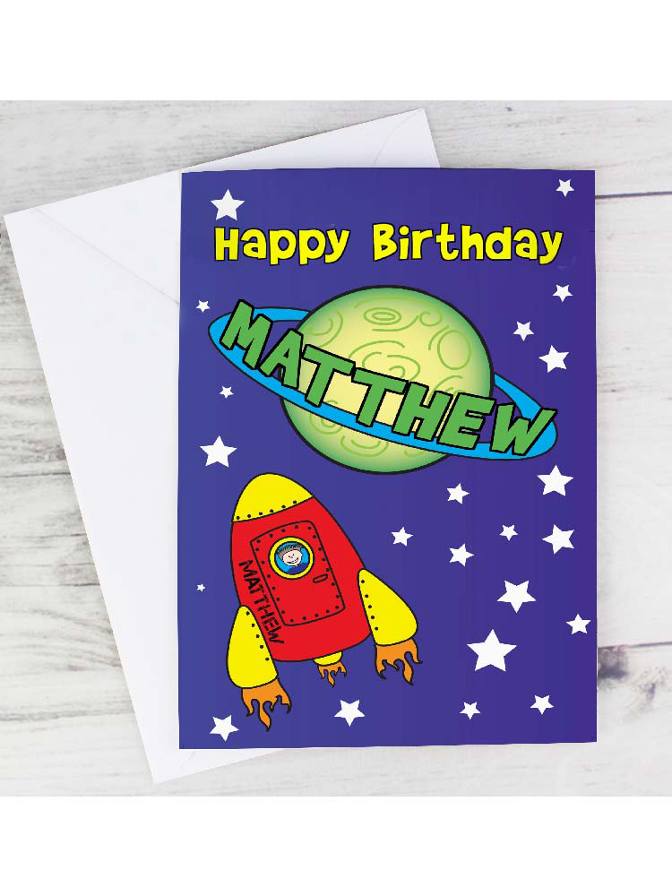 Personalised Space Card