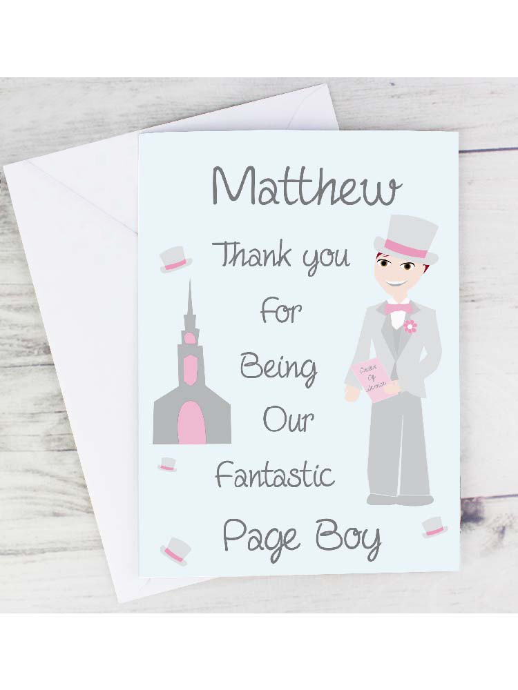 Personalised Fabulous Pageboy Card