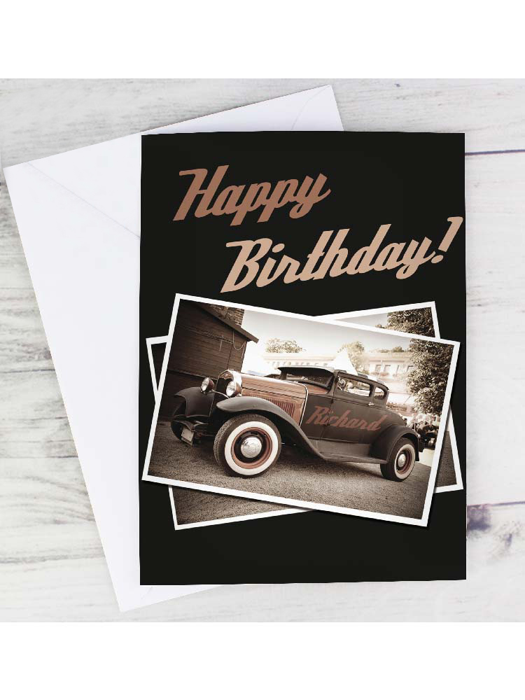 Personalised Classic Car Card