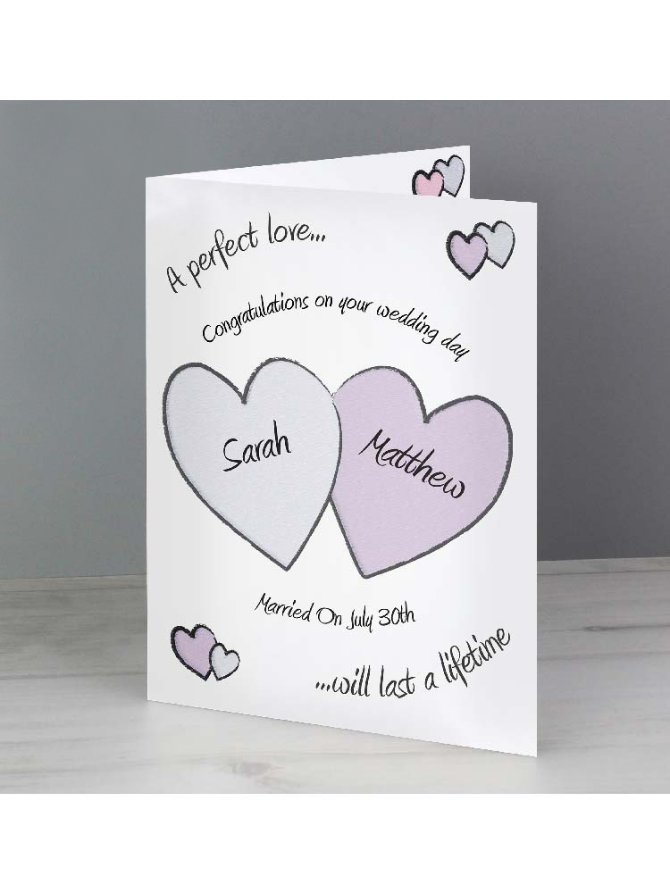 Personalised Perfect Love Wedding Card