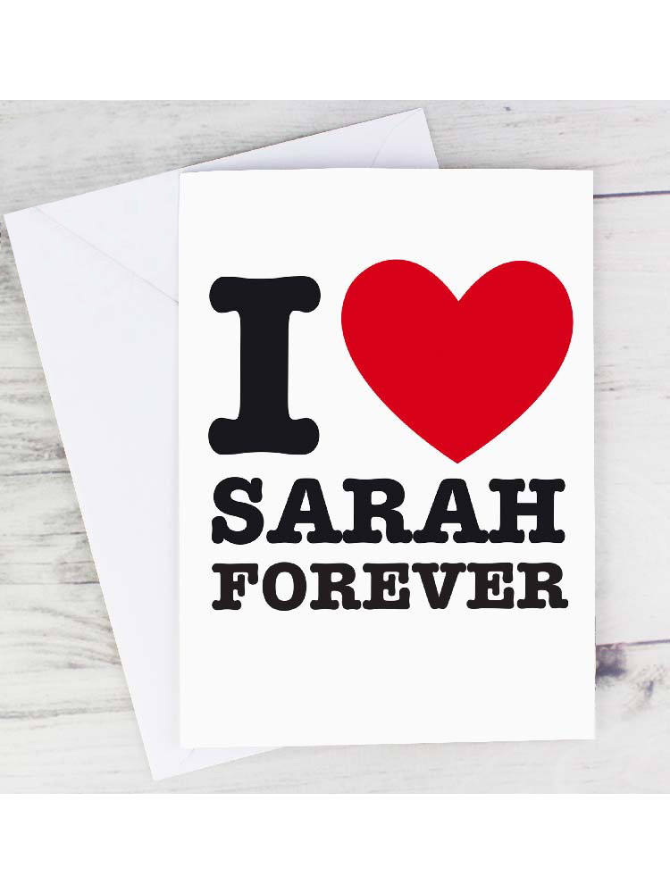 Personalised I HEART Card