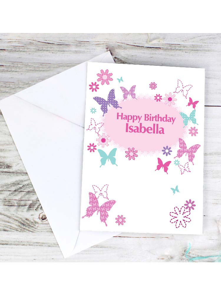 Personalised Butterfly Card