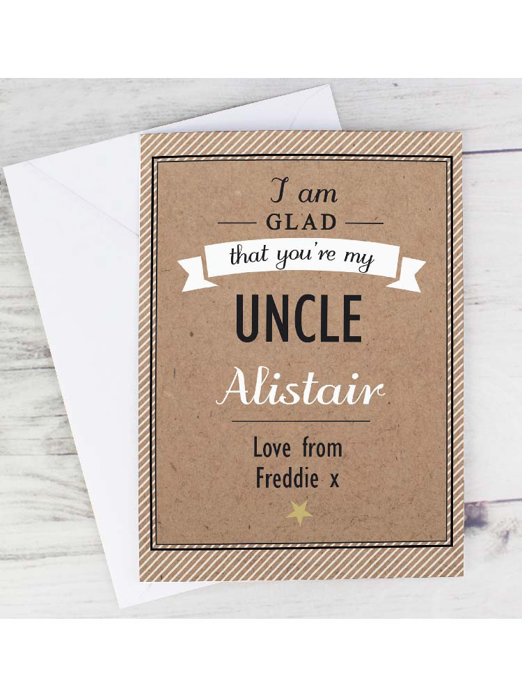 Personalised I Am Glad... Card