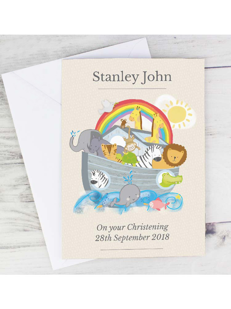 Personalised Noah's Ark Card