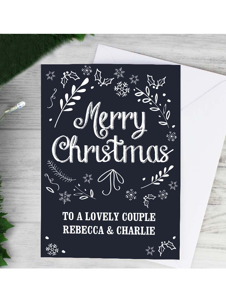 Personalised Christmas Frost Card