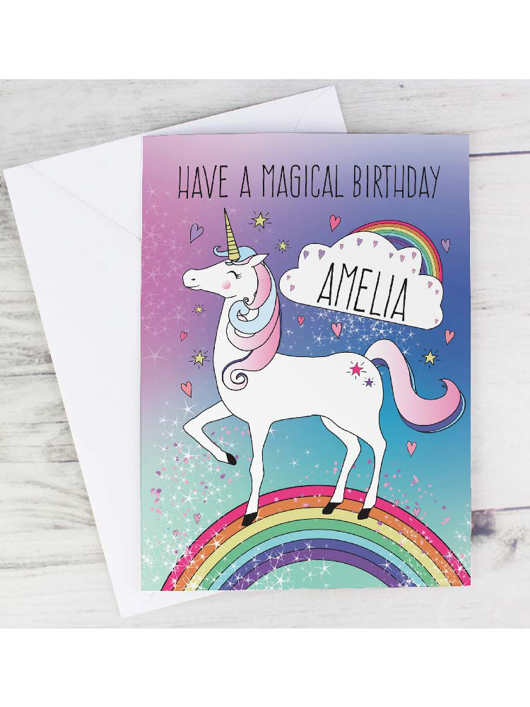 Personalised Unicorn Card