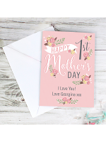 Personalised Floral Bouquet 1st Mother's Day Card