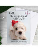 Personalised Rachael Hale Terrier Christmas Card