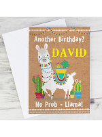 Personalised Llama Card