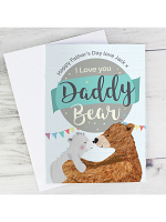 Personalised Daddy Bear Card