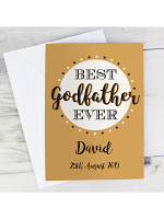 Personalised Best Godfather Card