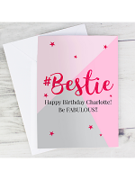 Personalised #Bestie Card