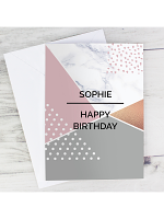 Personalised Geometric Card