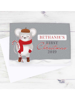 Personalised '1st Christmas' Mouse Card