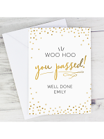 Personalised You Passed! Card