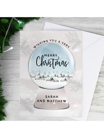 Personalised Christmas Snow Globe Card