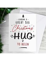 Personalised Christmas Hug Card