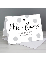 Personalised Me & Bump Card