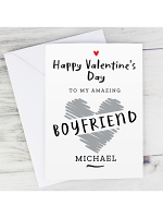 Personalised Happy Valentine's Day Card