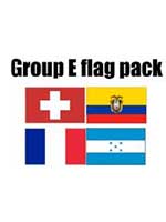 GROUP E Football World Cup 2014 Flag Pack (5ft x 3ft)