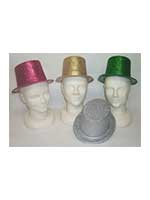 Glitter Top Hat Assorted Colours ( 12 to a pack )
