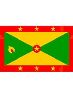 Grenada Flag 5ft x 3ft With Eyelets For Hanging