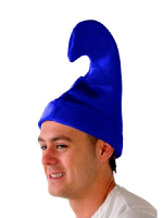 Smurf Hat - Blue Velour hat