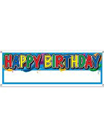 Happy Birthday Banner Blank Sign Massive