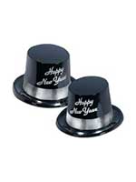 Happy New Year Top Hats  - Black and Silver Legacy (10)