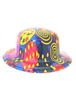 Swirls - Heart and Star Bowler Hat 