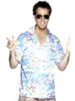 Hawaiian Blue Shirt - Sizes available  Medium and Large