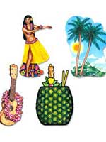 Hawaiian Luau Cutout Decoration