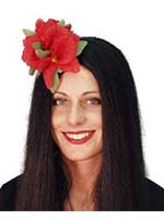 Hawaiian Red Flower Hair Clip