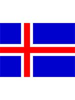 Iceland Flag 5ft x 3ft With Eyelets For Hanging