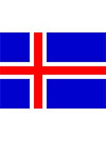 Iceland Flag 5ft x 3ft With Eyelets For Hanging