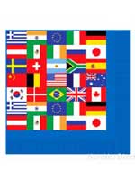 International Flag Napkins ** 3 ONLY IN STOCK **