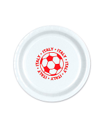 Italy Football 9" Plate ( 8 plates per pack)  
