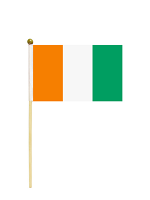 Ivory Coast Hand Held Flag 